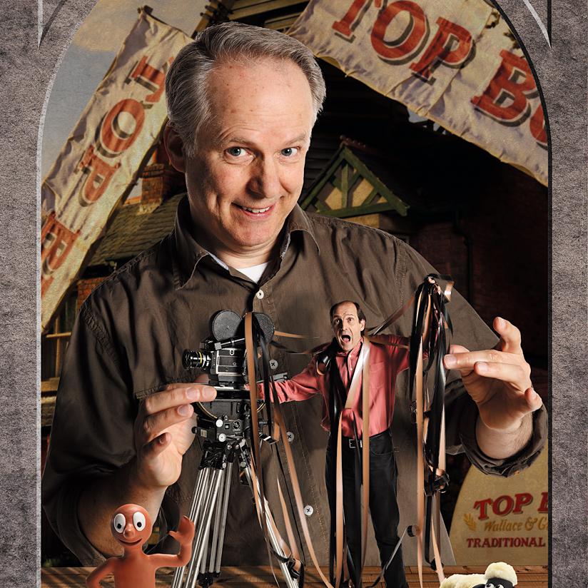 Portrait of Nick Park, Aardman Animations, Contemporary photography by Julian Hanford