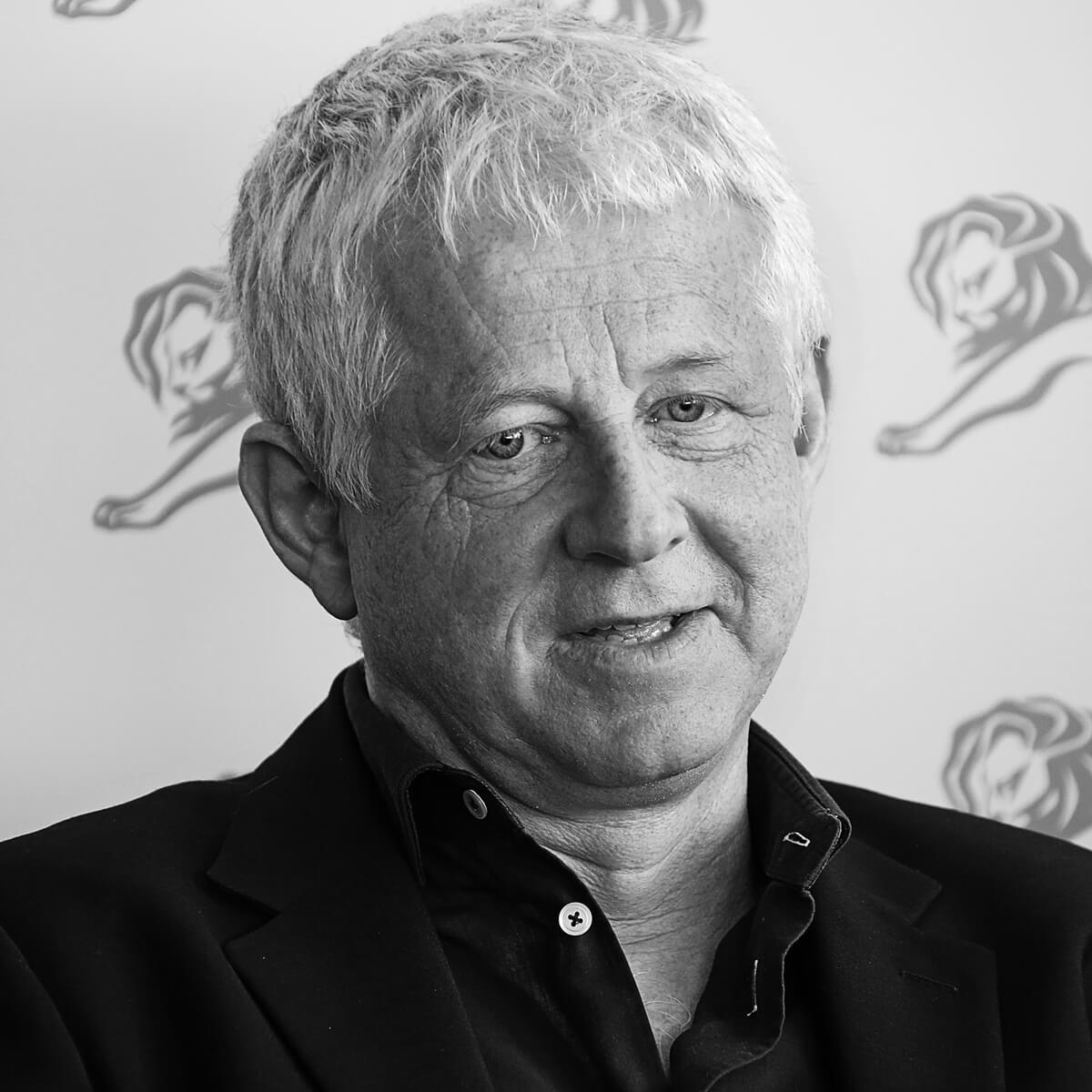 Portrait of Screenwriter Richard Curtis by Julian Hanford at Cannes Lions 2017