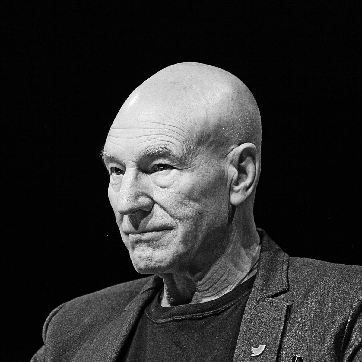 Photograph of English actor Sir Patrick Stewart by Julian Hanford at Cannes Lions 2017