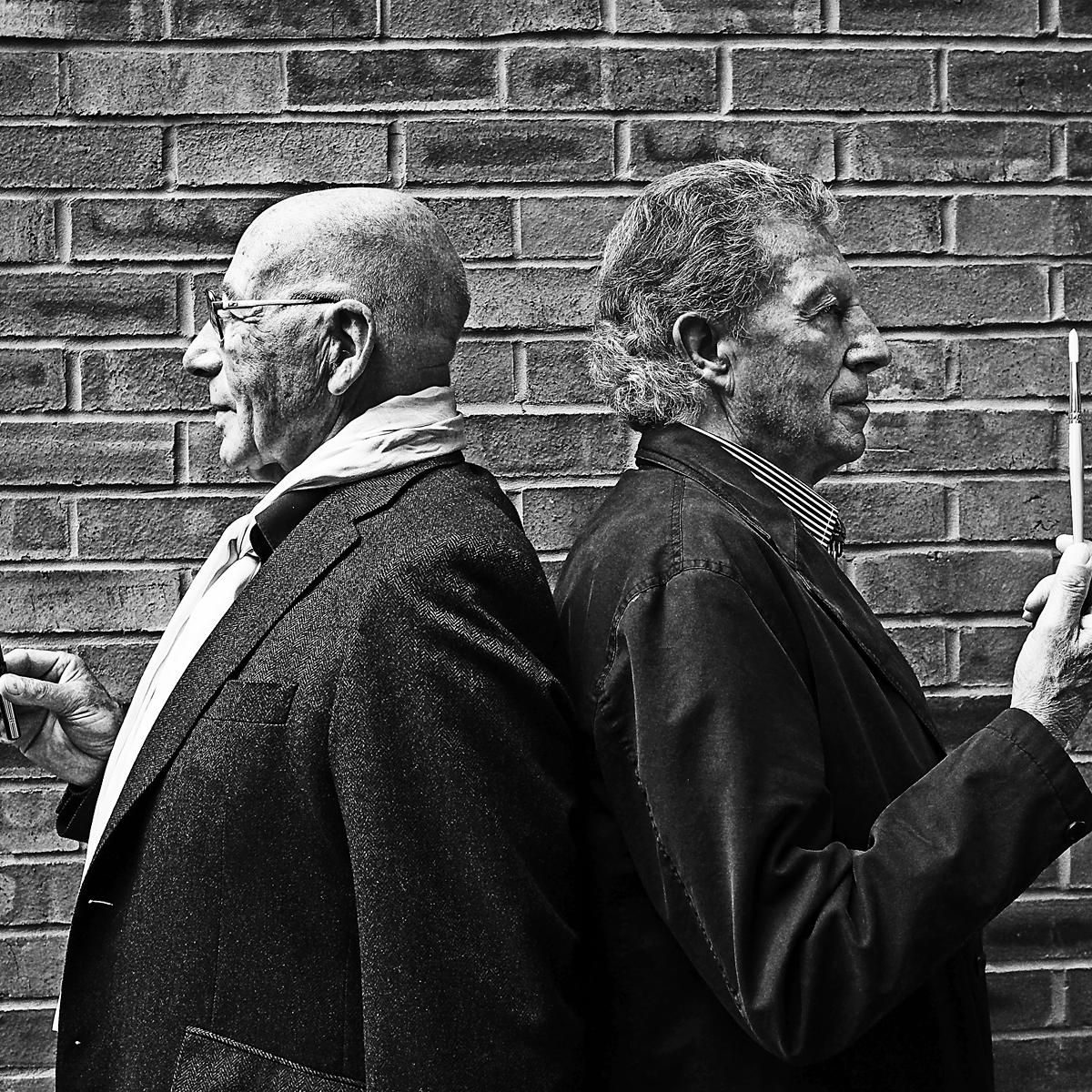 Portrait of Tony Brignull and Neil Godfrey by Fine Art Photographer Julian Hanford, London